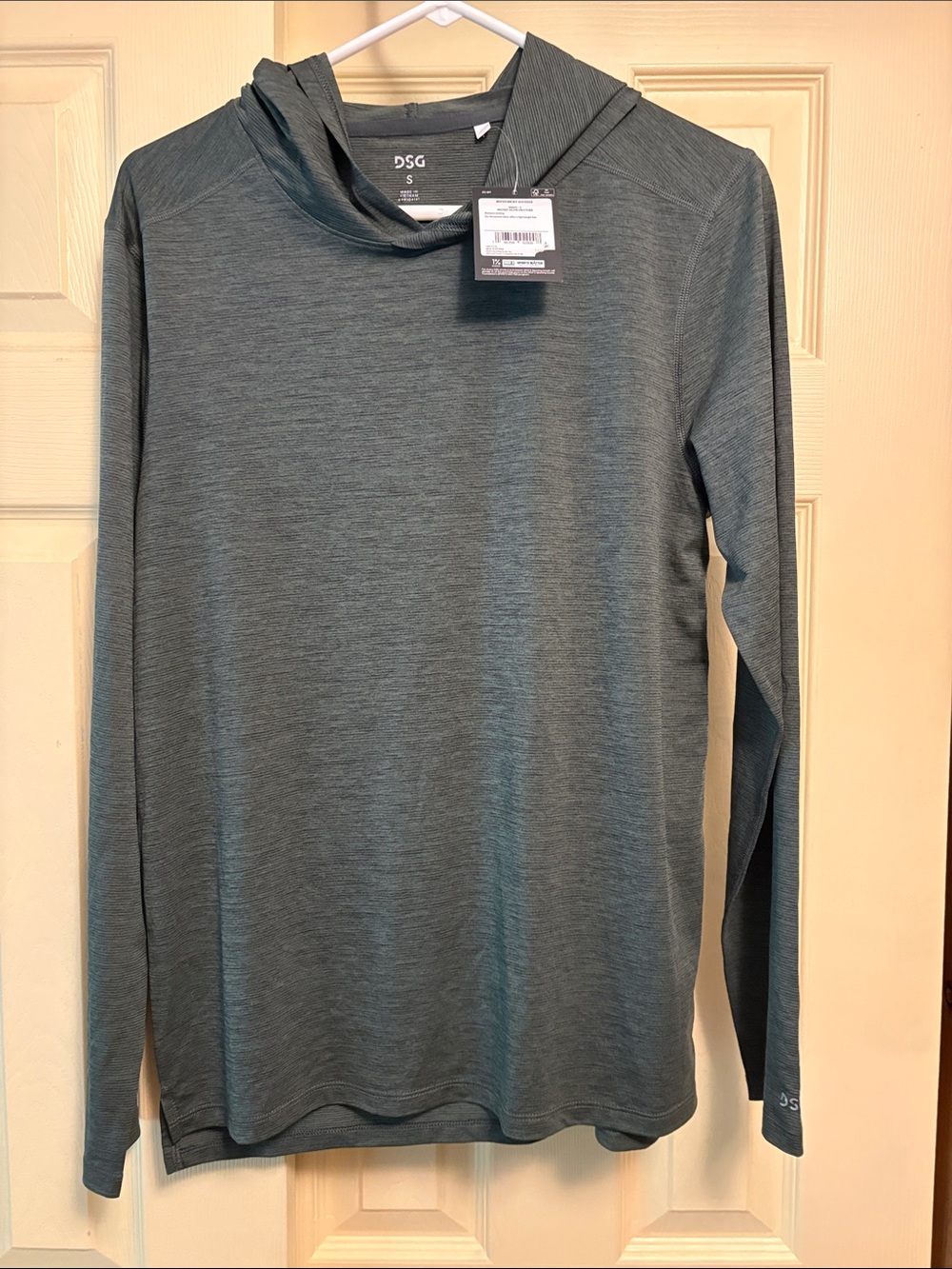 DSG Heather Slate Green movement Hoodie Long Sleeve Top